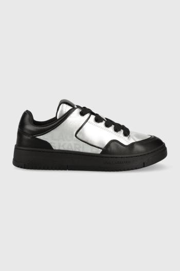 Sneakers boty Karl Lagerfeld Jeans KREW KL stříbrná barva, KLJ53020