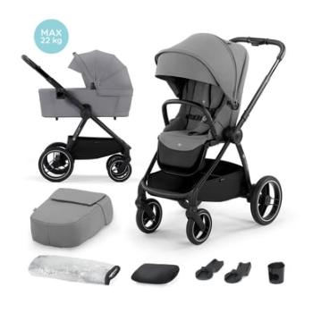 Kinderkraft kombinovaný kočárek NEA 2v1 2022 platinum grey