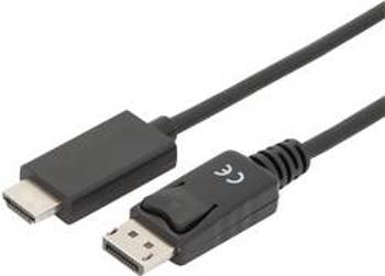 DisplayPort / HDMI kabelový adaptér Digitus [1x zástrčka DisplayPort - 1x HDMI zástrčka] černá 3.00 m