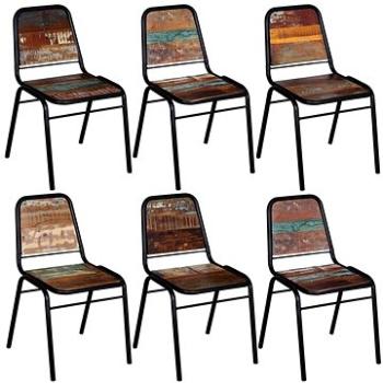 Jídelní židle 6 ks masivní recyklované dřevo (274707)