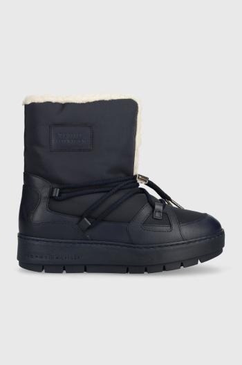 Sněhule Tommy Hilfiger TOMMY ESSENTIAL SNOWBOOT tmavomodrá barva, FW0FW07504