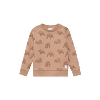 TOM TAILOR Mikina s Allover - Print Bears beige