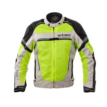 Pánská letní moto bunda W-TEC Saigair  XL  Fluo Yellow-Gray