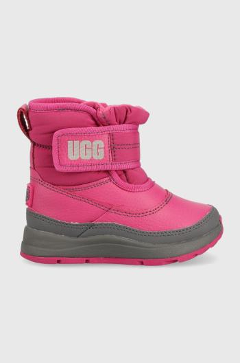 Dětské sněhule UGG Taney Weather růžová barva