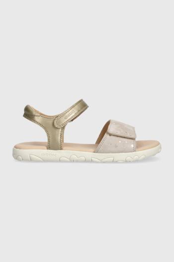 Dětské sandály Geox SANDAL HAITI béžová barva