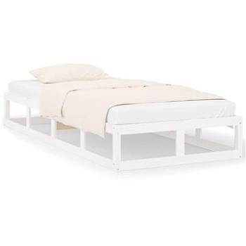 Rám postele bílý 75 × 190 cm Small Single masivní dřevo, 820822 (820822)