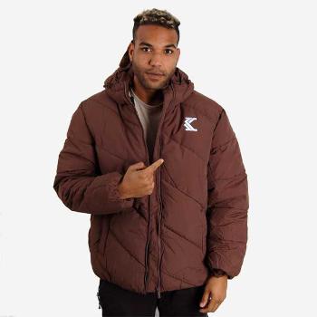 Zimní bunda Karl Kani OG Hooded Puffer Jacket Brown - XL