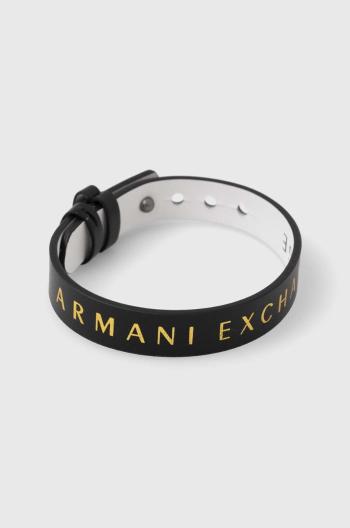 Oboustranný kožený náramek Armani Exchange