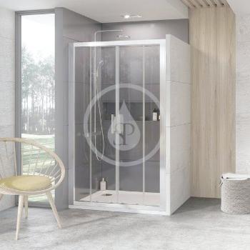 RAVAK 10° Sprchové dveře čtyřdílné 10DP4-160, 1600 mm, lesklý nerez/sklo 0ZKS0C00Z1