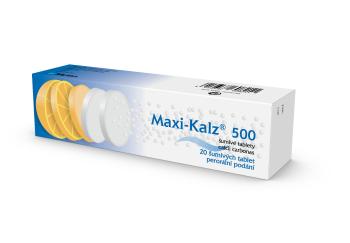 Maxi-Kalz 500 mg 20 šumivých tablet