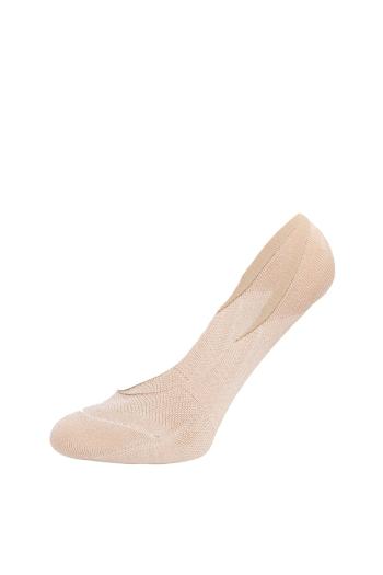 Béžové balerínkové ponožky se silikonovým pásem S31