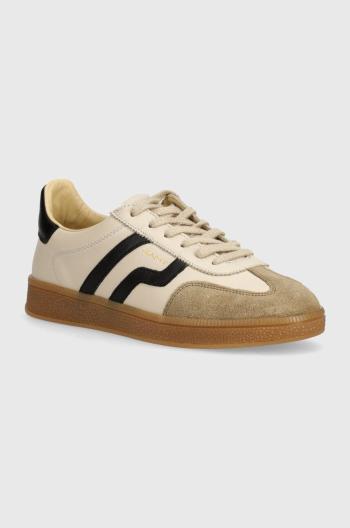 Kožené sneakers boty Gant Cuzima béžová barva, 29531665 G187