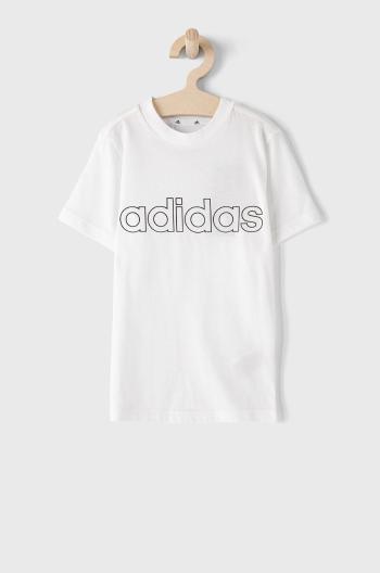 Dětské tričko adidas GN4002 bílá barva, s potiskem
