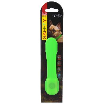 Návlek Dog Fantasy LED svítící zelený 15cm