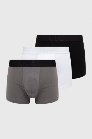 Boxerky Guess 3-pack pánské, černá barva