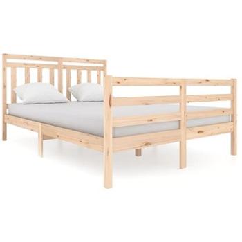 Rám postele masivní dřevo 140 × 200 cm, 3100654 (3100654)