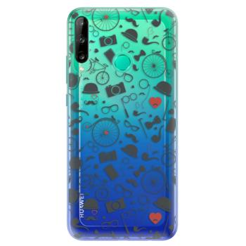 Odolné silikonové pouzdro iSaprio - Vintage Pattern 01 - black - Huawei P40 Lite E