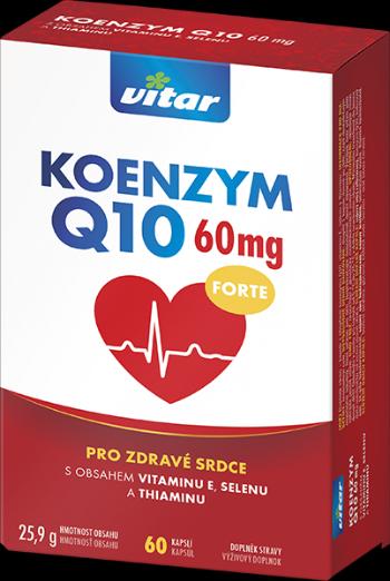 Vitar Koenzym Q10 Forte 60 mg 60 kapslí