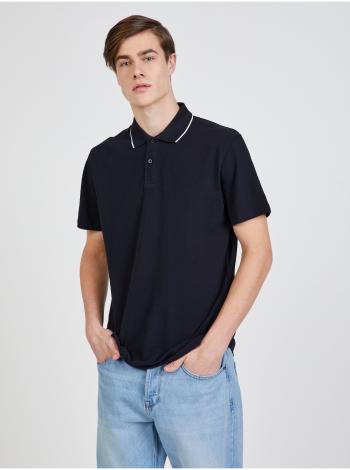 Černé polo tričko Selected Homme Miller