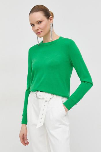 Vlněný svetr MICHAEL Michael Kors dámský, zelená barva, lehký