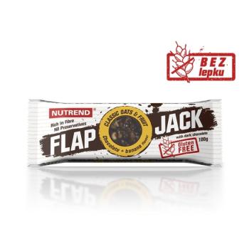 tyčinka Nutrend FLAPJACK GLUTEN FREE čokoláda+banán