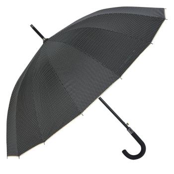 Černo béžový deštník s puntíky - Ø 60  cm JZUM0025Z