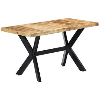 Jídelní stůl 140x70x75 cm masivní hrubé mangovníkové dřevo (247437)