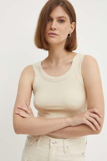 Top Calvin Klein dámský, béžová barva, K20K207190