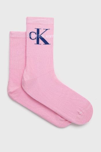 Ponožky Calvin Klein Jeans dámské, růžová barva