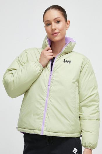 Oboustranná bunda Helly Hansen dámská, fialová barva, zimní, oversize