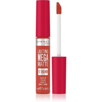 Rimmel Lasting Mega Matte lehká tekutá matná rtěnka 16h odstín Scarlet Flames 7,4 ml