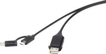 USB 2.0 kabel Renkforce RF-4472898, 1.00 m, černá