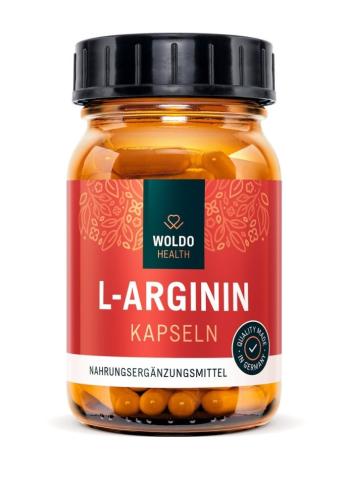 WoldoHealth L-Arginin HCL 120 kapslí