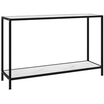 Konzolový stolek bílý 120 × 35 × 75 cm tvrzené sklo (322841)