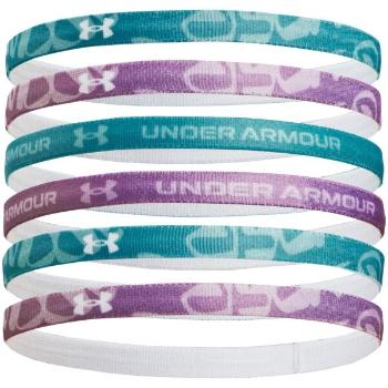 Under Armour GRAPHIC HP (6PK) Dívčí elastické čelenky, modrá, velikost