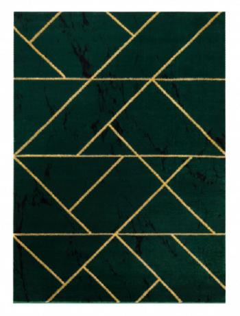 Dywany Łuszczów Kusový koberec Emerald geometric 1012 green and gold - 180x270 cm Zelená