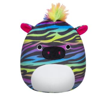 Plyšový mazlíček Squishmallows Duhová zebra - Safiyah