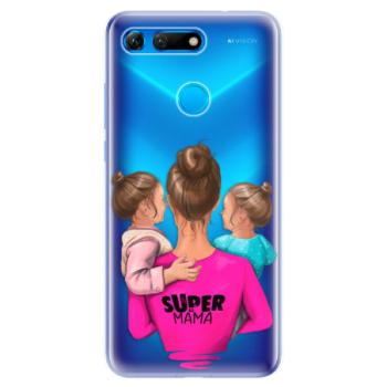 Odolné silikonové pouzdro iSaprio - Super Mama - Two Girls - Huawei Honor View 20