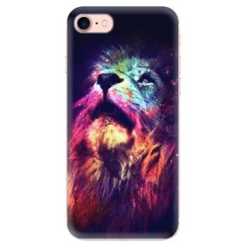 Odolné silikonové pouzdro iSaprio - Lion in Colors - iPhone 7