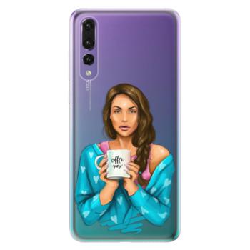 Odolné silikonové pouzdro iSaprio - Coffe Now - Brunette - Huawei P20 Pro