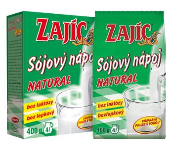 Zajíc Sójový nápoj natural sáček 400 g