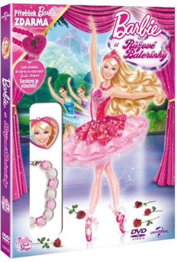 Barbie a Růžové balerínky (DVD) s přívěškem