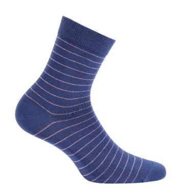 Dívčí ponožky WOLA PROUŽKY modré Velikost: 36-38