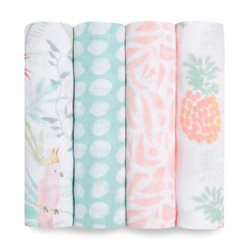 aden + anais™ essential s Pucktuch tropical ia 4-pack