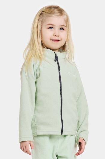 Dětská mikina Didriksons MONTE KIDS FULLZIP růžová barva, hladká