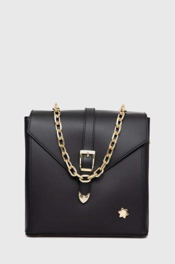Kožený batoh Granadilla dámský, černá barva, malý, s aplikací