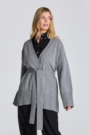 SVETR GANT D1. LOUNGE WRAP CARDIGAN šedá L