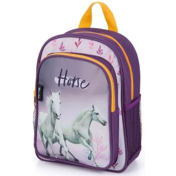 Oxybag KID BACKPACK HORSE Předškolní batoh, fialová, velikost