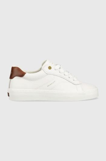 Kožené sneakers boty Gant Lagalilly bílá barva
