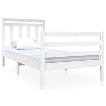 Rám postele bílý masivní dřevo 90 × 190 cm Single, 3100620 (3100620)